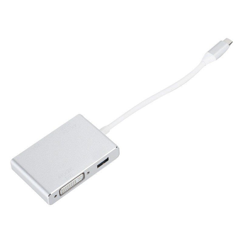 Cable Adapter Converter 4 in 1 TypeC to HDMI DVI