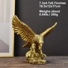 QUHUOYAO Golden Eagle Resin Ornaments Statue Modern Eagle Figurines Collection