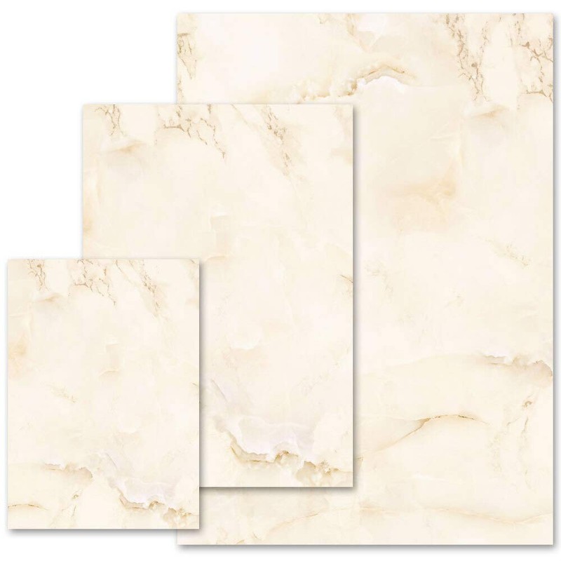 Writing Paper Marble & Structure Marble Beige – DIN A6