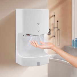 YIYIBYUS Commercial Hand Dryer, Automatic Electric Hand Dryer 1000W High Speed Hand Air Dryer with Drain Tank for Commercial and Household Noise Reduction