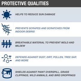 Budge Lite Truck Cover Indoor, Dustproof, UV Resistant Truck Cover Fits Full Size Trucks up to 237" L x 70" W x 60", Gray