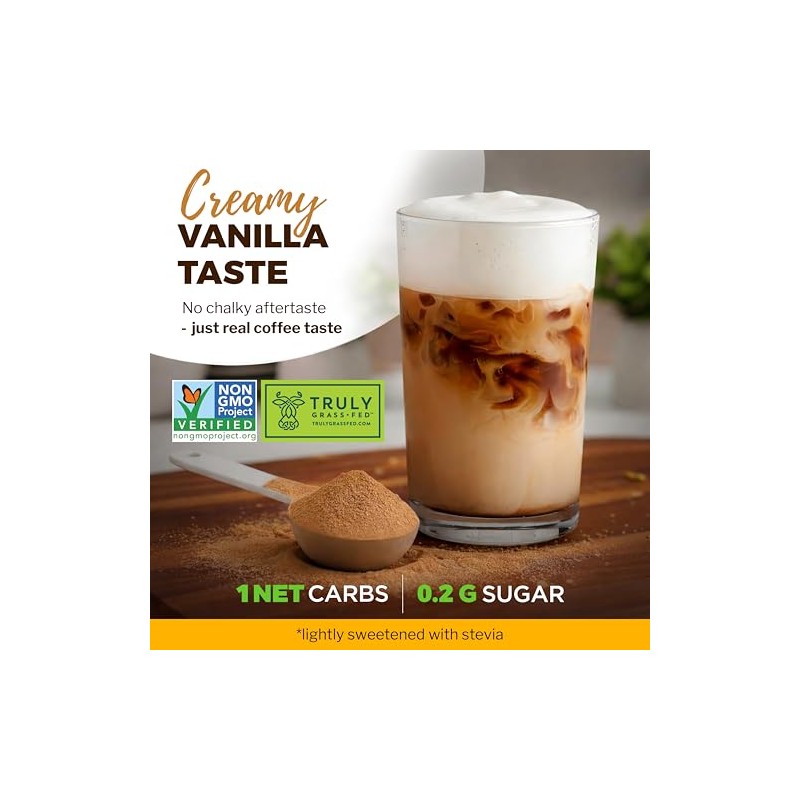 MariGold- Café Alto en Proteínas Latte Helado de Vainilla, 20g