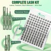 AILAISHI Lash Clusters Kit, DIY 3D Cluster Eyelash Extensions 10‑18mm,120pcs