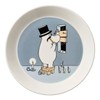 Moomin by ARABIA 1066913 Classic Moomin Papa, Plate, 7.5 inches (19 cm), Gray, Moomin Tableware, Arabia