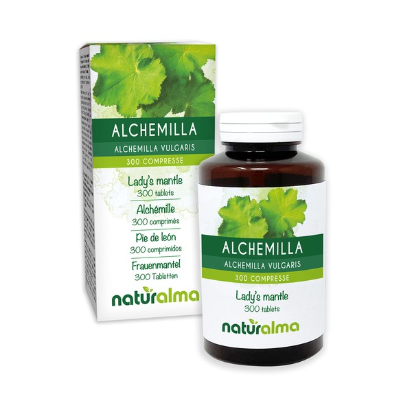 Women's Coat (Alchemilla Vulgaris) Herb Naturalma | 150 g | 300 Tablets of 500 mg | Dietary Supplement | Natural and Vegan