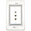 RiteAV in-Wall Cable Management Kit Recessed Outlet 2 CAT6 Coax