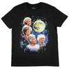 The Golden Girls Women's Four Golden Girls Moon T-Shirt (Medium)