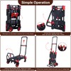 2-in-1 Folding Hand Truck Dolly 330LB Load Carrying,Hand Truck Foldable
