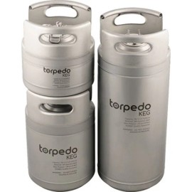 Torpedo Slimline Torpedo Ball LockStackable Corny Kegs 1.5,2.5,5 Gallon Available - 5 Gallon