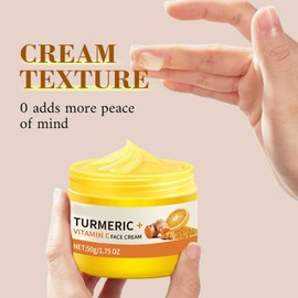 TUOSHITONG Turmeric Vc Cream, Deeply Nourishes And Repairs, Improves Dullness, Gently Moisturizes And Soothes, Suitable For All Skin Types, Making The Skin Soft And Shiny.