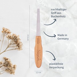 4060 NIY Niyok Nail File Wooden Handle Small