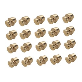 CHILDWEET 30pcs Copper Screw Nail Tower Head Studs with Screw Base for DIY Handmade Bag Making Accessories Golden Crafting Tool for Goods Belts and More