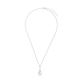 Amor 2026234 Women's Necklace with Pendant 925 Sterling Silver with Synthetic Zirconia 50 cm Silver Comes in Jewellery Gift Box, Sterling Silver, Cubic Zirconia