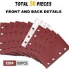 Sruhrak 80 x 133 mm Sandpaper, Pack of 50 Sanding