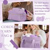 Bulyoou 2 Pcs Crochet Bag and Tote Set Corduroy Yarn