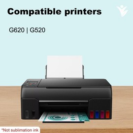 YUANQIMM GI-23 Ink Refill Bottles GI23 (12-Pack,2BK/2C/2M/2Y/2R/2GY) Replacement for Canon GI-23 Refill Ink GI23 for Canon G620 Refill Ink G520 Printer (Black,Cyan,Magenta,Yellow,Red,Gray)