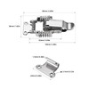 Spring hasp Toolbox Toggle latches Lock，Stainless SteelToolbox Draw Compression Spring