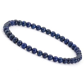 Unique Gems Subtle Gemstone Women's Bracelets Diameter 4 mm Chakra Beads Buddha Protective Bracelet, Stone, Lapis Lazuli