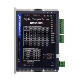 STEPPERONLINE Modbus RS485 Stepper Driver 0.1-5.6A 24-48VDC for Nema 17, 23, 24 Stepper Motor