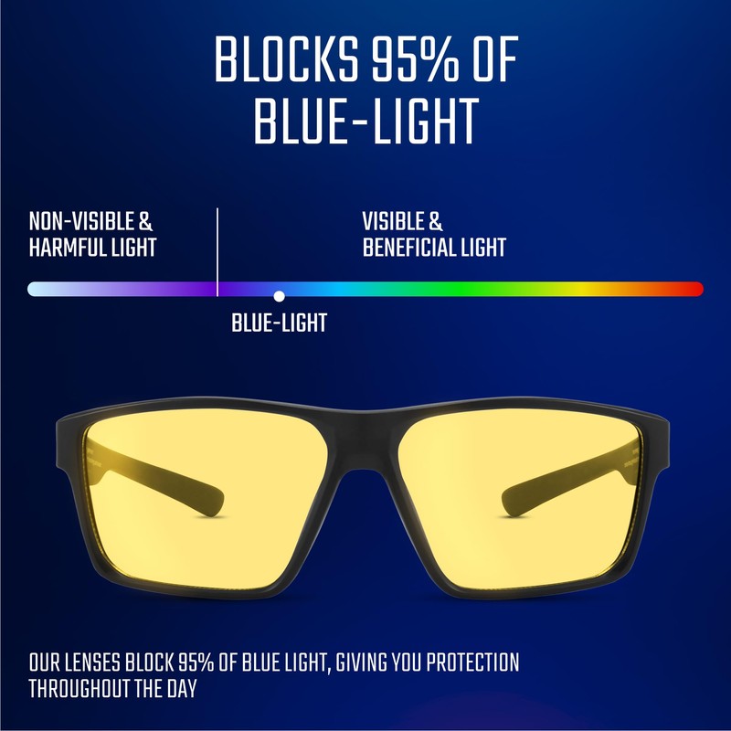 livho Titan Gaming Glasses, Anti Blue Light Glasses Men, UV400