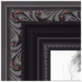 ArtToFrames 21x32 Inch Black Picture Frame, This 1.25 Inch Custom Wood Poster Frame is Black - Comes with Economy Acrylic and Corrugated Backing (2WOMD10188-21x32)