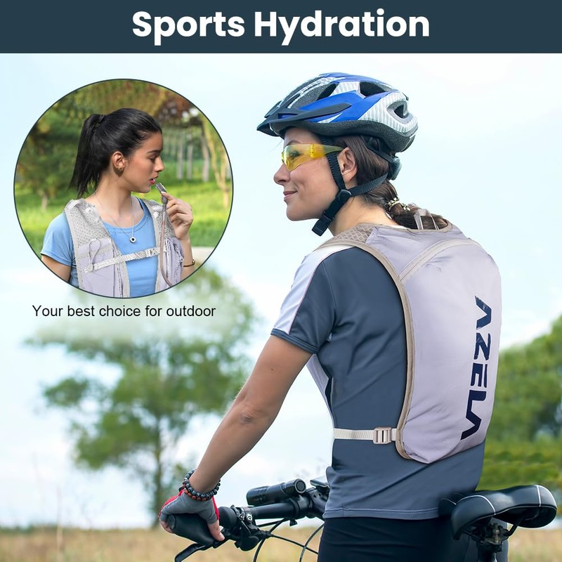 Flintronic Ultralight Hydration Pack, Breathable Running Vest with 1.5L Water