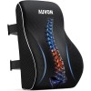 AUVON Lumbar Support Pillow Ergonomic Memory Foam w/Straps