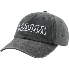 HHNLB Funny Mama Hats for Women, Adjustable Cotton Mom Embroidered Baseball Cap