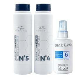 Trio de Reparacion Capilar Shampoo (300ml) y Acondicionador (300ml) Molecular Bond  Plex System 6 (120ml) Leave in reconstructor intensivo....        