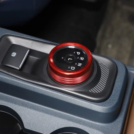 BEBECAR Center Console Gear Shift Knob Alloy Trim Ring Fit For FORD maverick 2022-2023