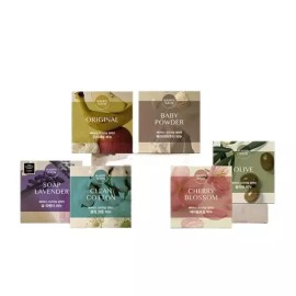 Happy Bath 해피바스 오리지널컬렉션 비누 90g 8입 (옵션) [06 클린코튼 8입] Happy Bath Original Collection Soap 90g 8 Pack (Option) [06 Clean Cotton 8 Pack]