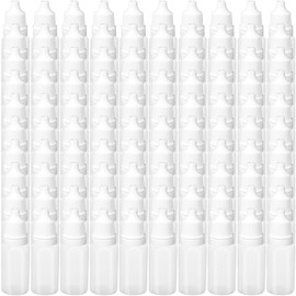 ywmigl - 100 botellas de plástico con cuentagotas y tapón para almacenamiento de aceite y líquido para ojos (20 ml)