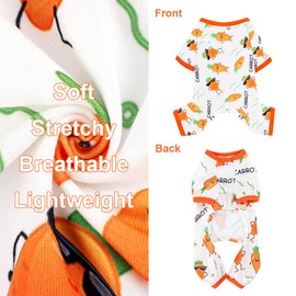 Dog Pajamas for Small Dogs Boy Girl, Dog Clothes Tiny Chihuahua Yorkie Spring Summer Shirt, Cute Puppy Outfit Pjs Jumpsuit Cat Onesie Apparel Pet Clothes