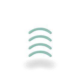 ZWILLING Replacement Pads for Eyelash Curler, Replacement Silicone Pads, 4 Pieces, Mint