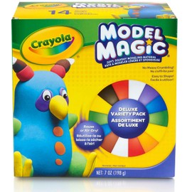 Crayola Model Magic Variety Pack (14ct), Kids Air Dry Clay, 7oz, Bulk Modeling Clay Alternative, Essential Preschool & Kindergarten Classroom Art Supplies