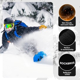 ROCKBROS Kids Balaclava Ski Mask Thermal Windproof Kids Balaclava Mask for Cold Weather Boys Girls Black