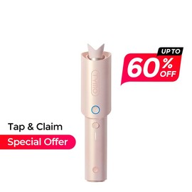 TYMO CURLGO - Cordless Automatic Curling Iron Negative Ionic with Comfort Handles comfortable handle - Color: Grey