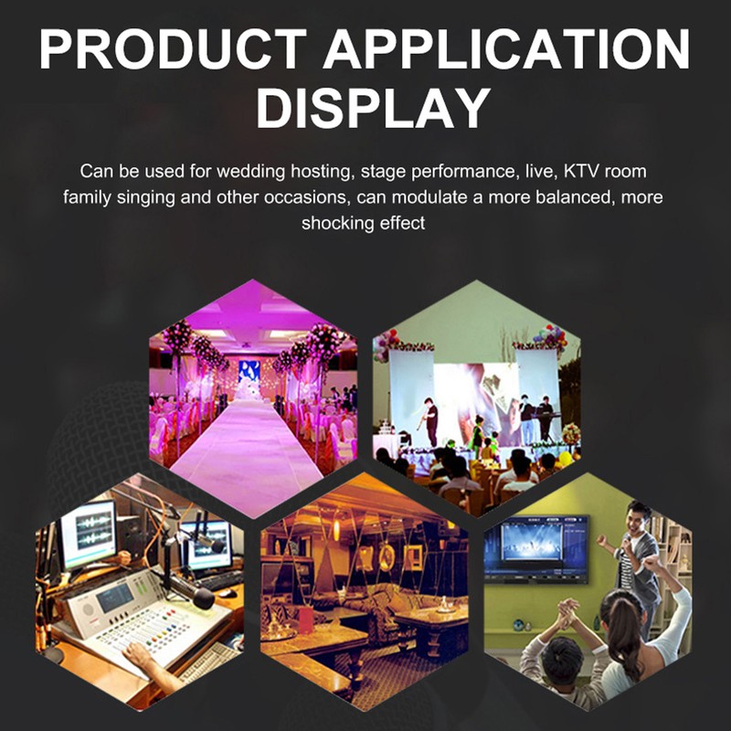 Live Sound Card with Built in Microphone Clear Recording Portable