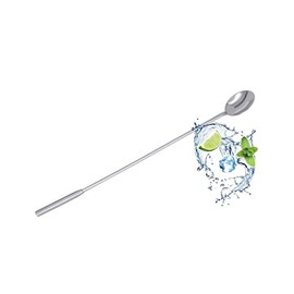 Long bar spoon, cocktail spoon, ice cream spoon, cocktail stirring spoon, 28.5 cm