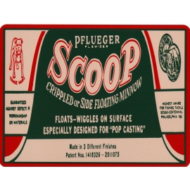 Pflueger Scoop 9" x 12" Metal Sign