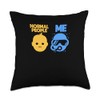 Normal People Me Diving Mask Scuba Diver Freediver Throw Pillow