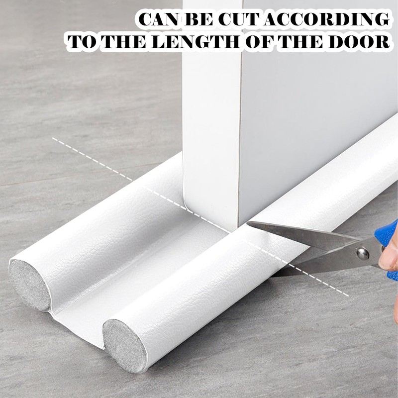 CENCERY 37in/96cm Double Under Door Draught Excluder, Draft Excluder for