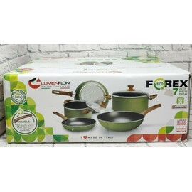 Sedona Lumenflon by Sedona ECO Aluminum 7-Pc. Nonstick Cookware Set Made in Italy Green