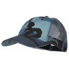 Enzyme Washed Camouflage Trucker Cap - Blue Camo OSFM