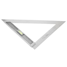 Operitacx Horizontaler rechtwinkliger Herrscher messen Messung Dreieck Lineal Werkzeug Holzbearbeitung Dreiecksregel dreiecklineale zeichnen rechtwinkliges Lineal Messlineale Eisen Silber