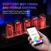 ClocTeck Nixie Tube Clock with Wi-Fi SYNC, Alarm & Timer,