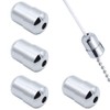 LNJBABAO 4 Pack Pull Cord Joiner Metal Chrome Pull Cord