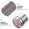 HOMSFOU Lockenkamm, tragbar, faltbar, Haarbürste, faltbar, Haarbürste, Taschenbürste, Massagebürste, runde