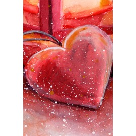 Texupday Red Love Heart Decoration Happy Valentine's Day House Flag Outdoor Yard Flag 28" x 40"