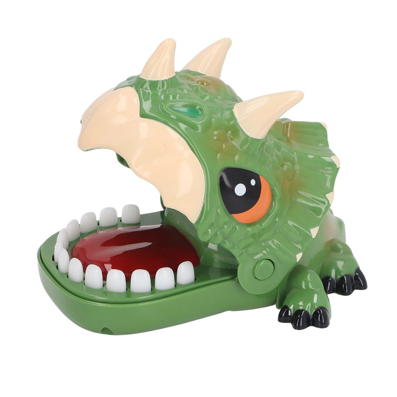 Finger Biting Prank Toy Dinosaur Shaped Interesting Interactive Press Teeth